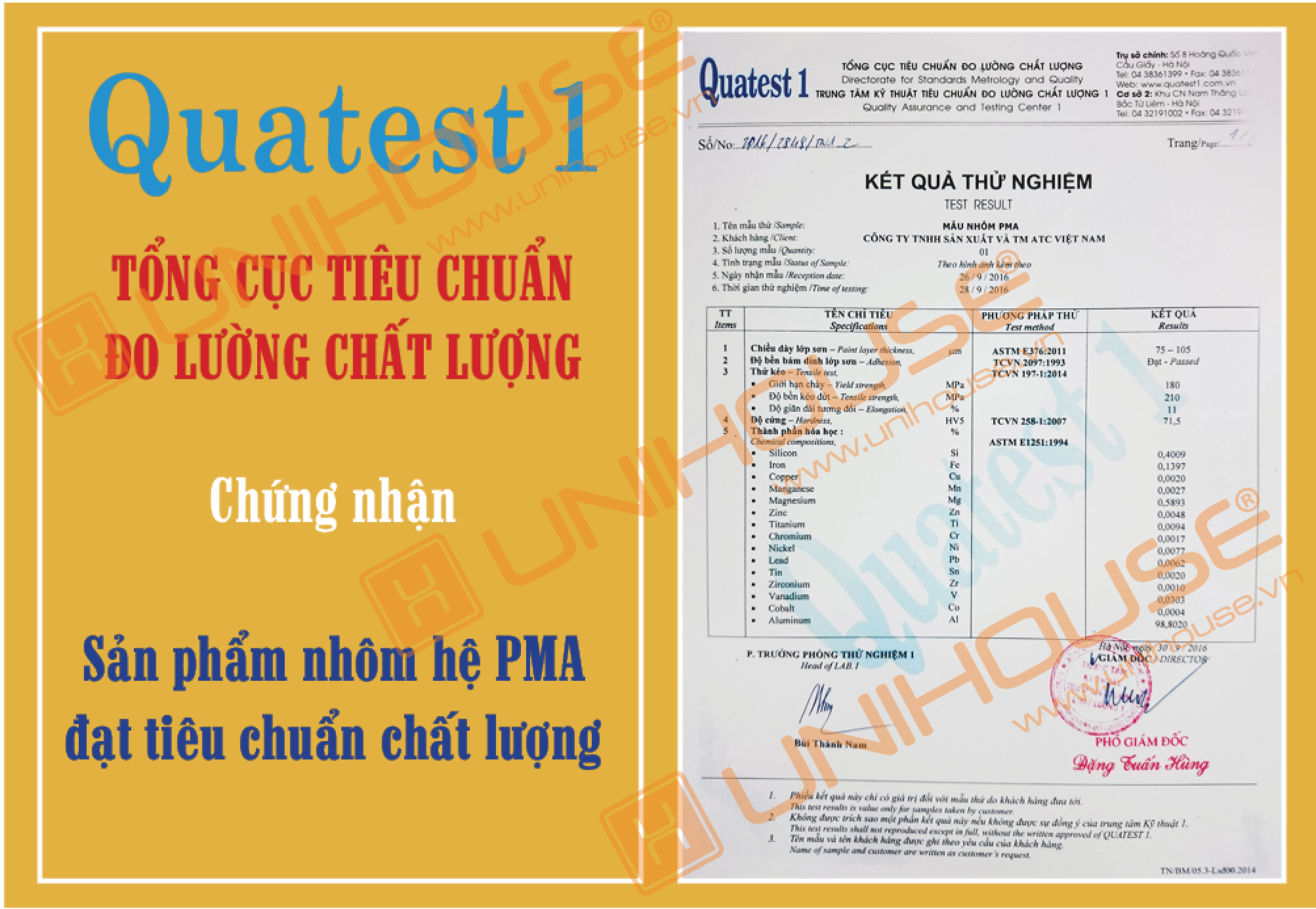 Chung nhan chat luong nhom pma